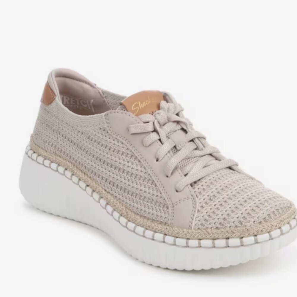 Women's Skechers Wilshire Blvd Taupe Sneakers Sz 7.5 MSRP $70
